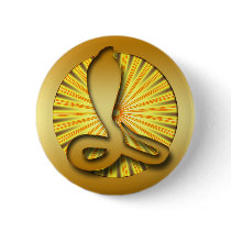 GOLD RETRO COBRA buttons by dgpaulart GOLD RETRO COBRA buttons