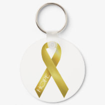 Gold Ribbon keychains