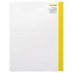 Gold Right Sidebar Letterhead