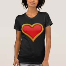Gold Rimmed Heart Shirt
