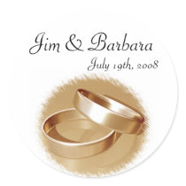 Gold Rings Stickers