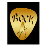GOLD ROCK GUITAR PICK POST CARDS