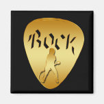 GOLD ROCK GUITAR PICK REFRIGERATOR MAGNETS