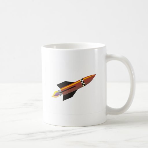 Gold rocket mug