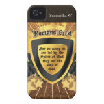 Gold Romans 8:14, Sons of God iPhone 4 Case-Mate Cases