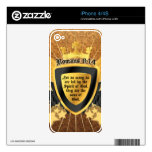 Gold Romans 8:14, Sons of God Skin For The iPhone 4