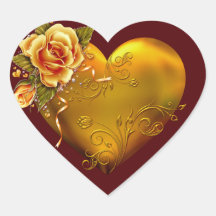 Gold Rose Decorative Stickers