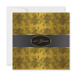 Gold Roses 50th Golden Wedding Anniversary Custom Invites