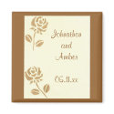 Gold Roses Save the date Wedding Magnets magnet