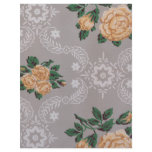 Gold Roses Vintage Wallpaper Scrapbook Paper Personalized Letterhead