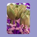 Gold Roses W/Purple N Pink Fridge Magnet premium magnets