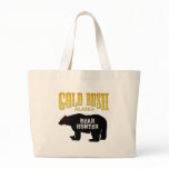 Gold Rush Bear Hunter Tote Bags