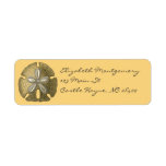 Gold Sand Dollar Labels
