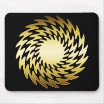 GOLD SAWBLADES mousepads by dgpaulart GOLD SAWBLADES mousepads