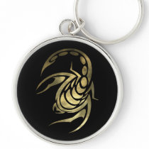Gold Scorpio Scorpion Keychain