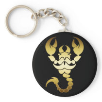 GOLD SCORPION KEY CHAIN