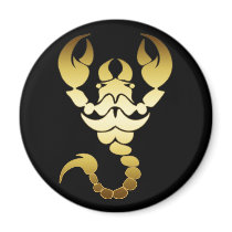 GOLD SCORPION MAGNET