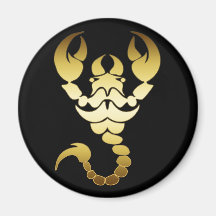 GOLD SCORPION MAGNET