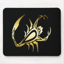 GOLD SCORPION MOUSE PAD