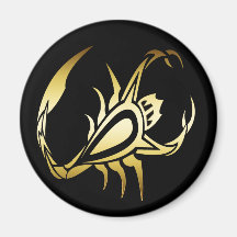 GOLD SCORPION REFRIGERATOR MAGNET