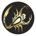 GOLD SCORPION stickers by dgpaulart GOLD SCORPION stickers