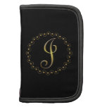 Gold Script "J" with Dots & Wave Organizers