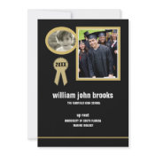Gold Seal Photo Graduation Announcement/Invitation