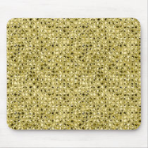 gold sequin effect mousepad
