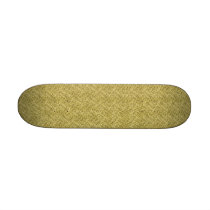 gold sequin effect skateboard