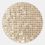 Gold Sequined Sticker