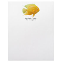 Gold Severum Cichlid Letterhead by twopurringcats Gold Severum Cichlid Letterhead