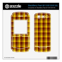 Gold Shadow Check Skin For BlackBerry
