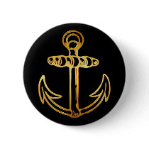 GOLD SHIPS ANCHOR PINBACK BUTTONS