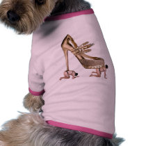 Gold Shoe slaves Doggie T Shirt