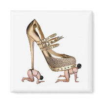 Gold Shoe slaves Magnets