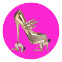 Gold Shoe slaves Stickers