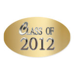 Gold & Silver Class Of 2012 Grad Seals Stickers