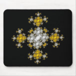 Gold Silver Cross Mousepads