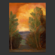 Gold Sky Landscape posters