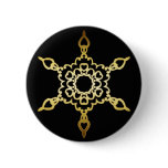 GOLD SNOWFLAKE PINBACK BUTTONS