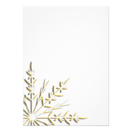 Gold Snowflake New Years Eve Party Invitation