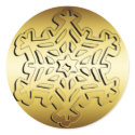 GOLD SNOWFLAKE stickers by dgpaulart GOLD SNOWFLAKE stickers