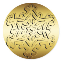 GOLD SNOWFLAKE stickers