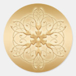 Gold Snowflake Sticker