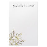 Gold Snowflake Winter Wedding Stationery