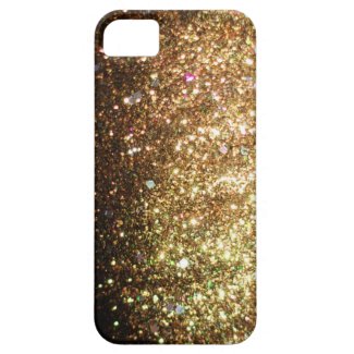 Gold Sparkle Glitter iPhone 5 Christmas