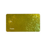 Gold Sparkle Ornament 2 Gift Labels