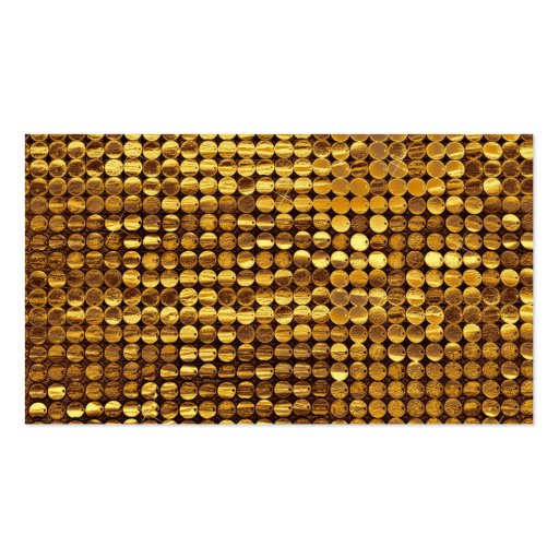 Gold Sparkling Sequin Look Business Card Templates (back side)