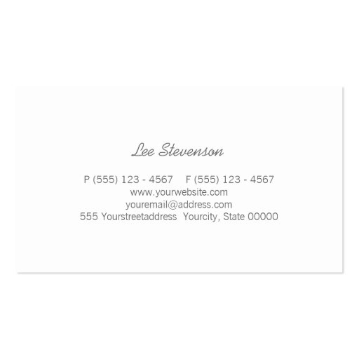 Gold Sparkly FAUX Sequins Light Blue Beauty Business Cards (back side)