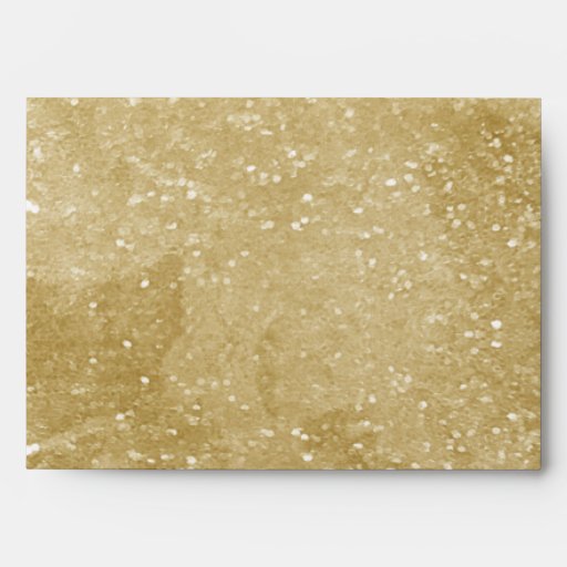 Gold Sparkly Glitter Design Envelopes